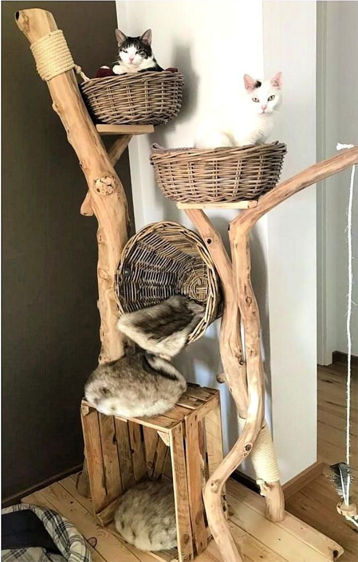 Free Diy Cat Tree House Plans How To Build