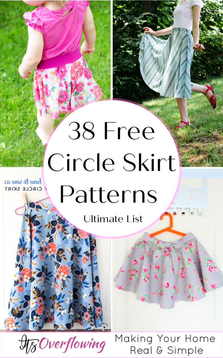 38 Free Circle Skirt Patterns Anyone Can Sew Its Overflowing