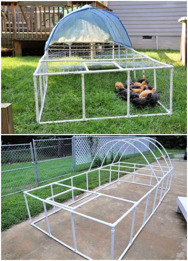 10 Free DIY PVC Chicken Tractor Plans (How to Build)