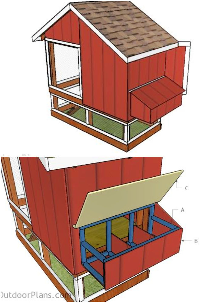 20 Free Plans To Build Chicken Nesting Boxes on Budget - Chicken Coop Nesting Boxes Plan