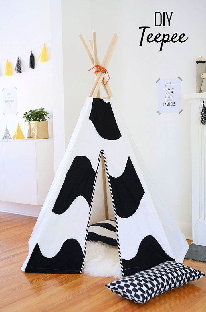 20 DIY Teepee Patterns for Kids | How to Make a Teepee