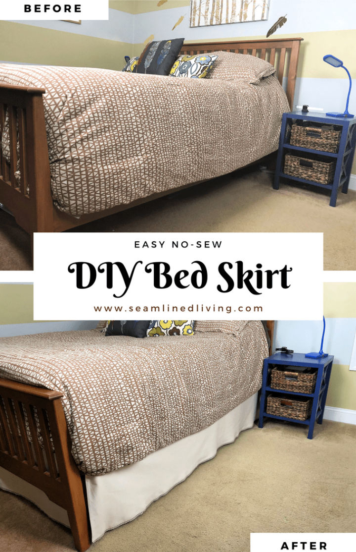 How To Sew A Bed Skirt 20 Easy Diy Bed Skirt Ideas 2896