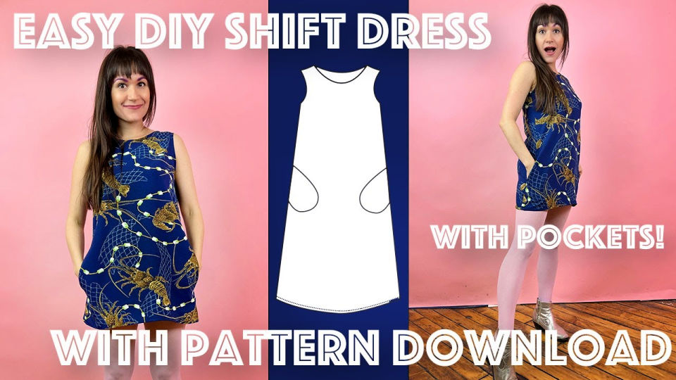 50 Free Shift Dress Patterns for Beginners (PDF Pattern)