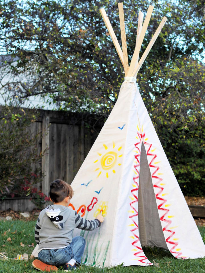 20 DIY Teepee Patterns for Kids | How to Make a Teepee