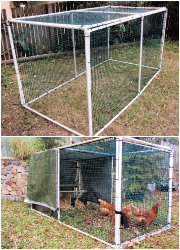 10 Free DIY PVC Chicken Tractor Plans • Its Overflowing