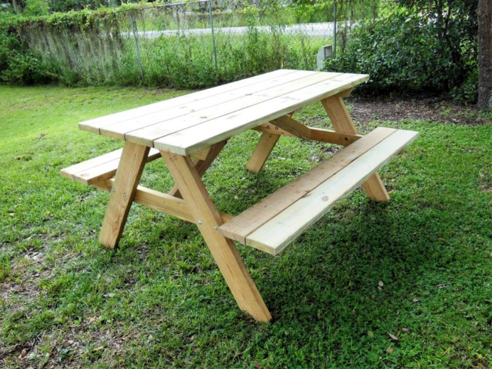 50 Free DIY Picnic Table Plans (How to Build Guide)