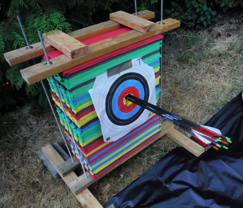 Homemade Archery Target Cardboard