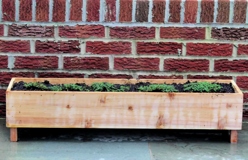 Diy Cedar Planter Box Under 5