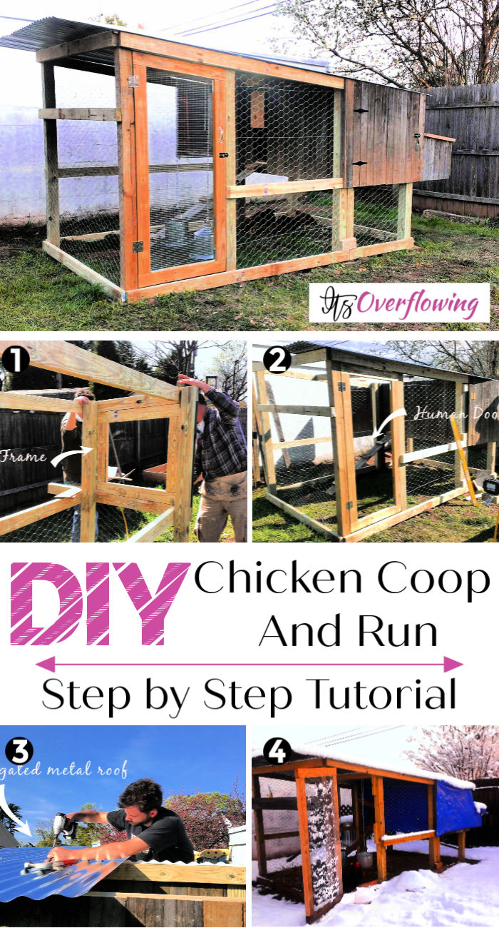 DIY Chicken Coop and Run Tutorial (How To Build & Free Plan)