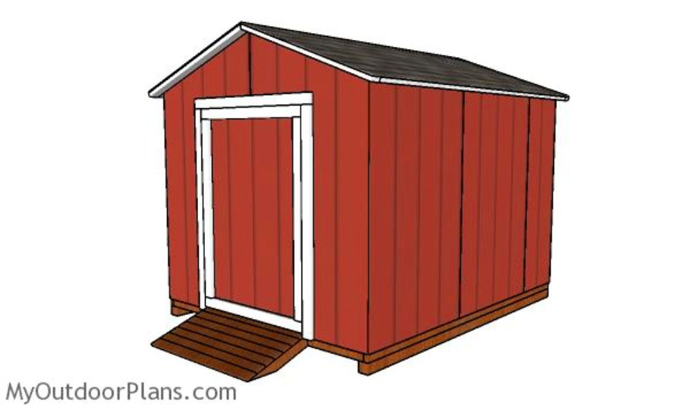 8x10 Shed Plans with Materials List | Free Shed Plans 8x10