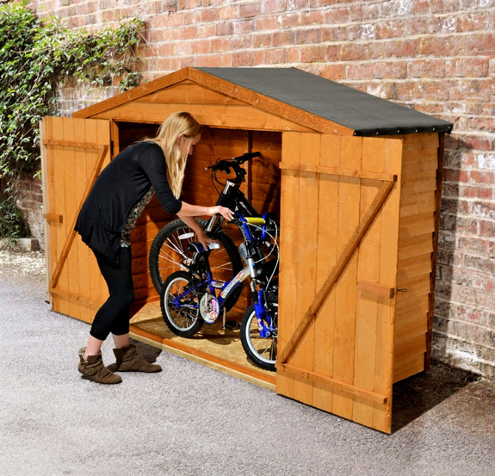 20 Free DIY Bike Shed Plans Outdoor Bike Storage   Bike Storage Shed For Small Garden 