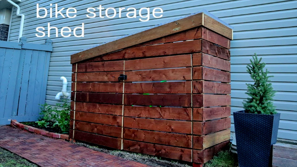 20 Free DIY Bike Shed Plans Outdoor Bike Storage   Bike Storage Shed 