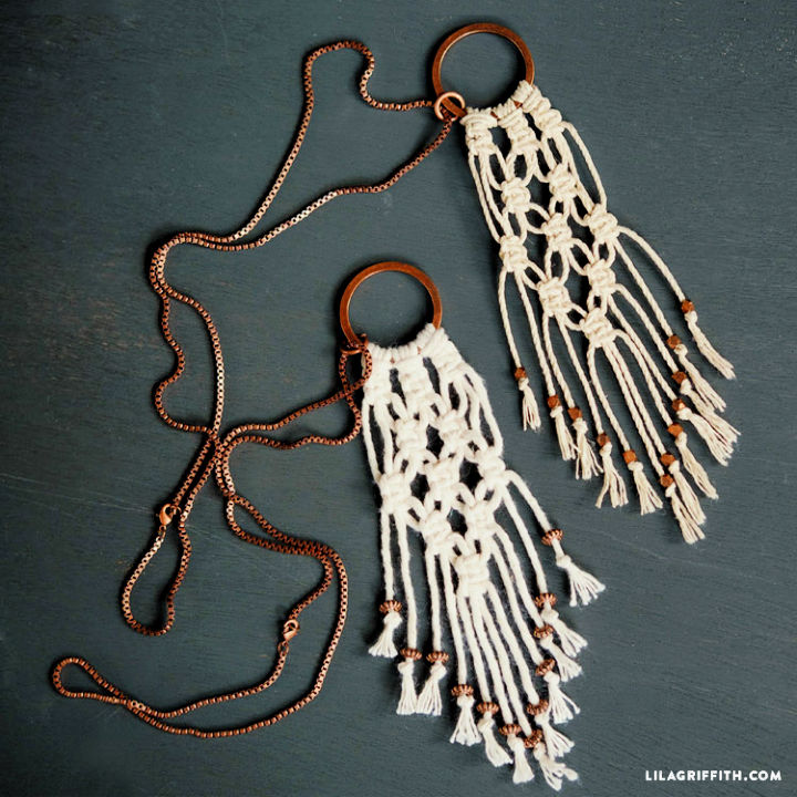 15 Simple Macrame Necklace Patterns (Full Pattern)