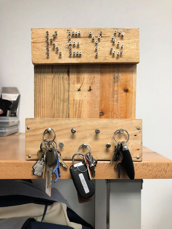 homemade key rack