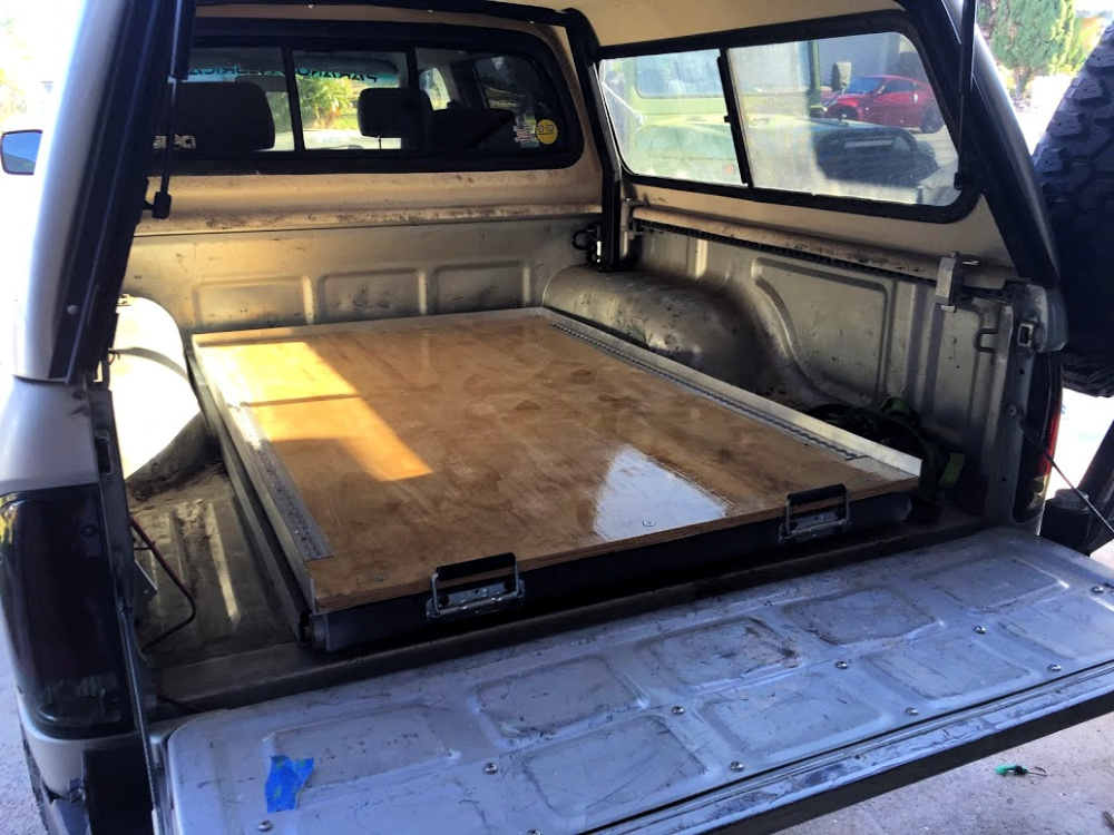 10 Free DIY Truck Bed Slide Plans Slide out Storage Drawers