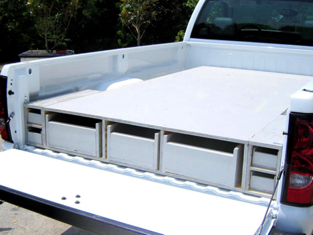 10 Free DIY Truck Bed Slide Plans Slide out Storage Drawers