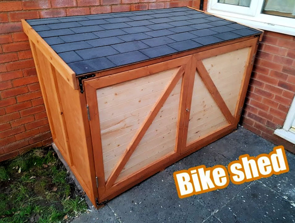 20 Free DIY Bike Shed Plans (Outdoor Bike Storage)