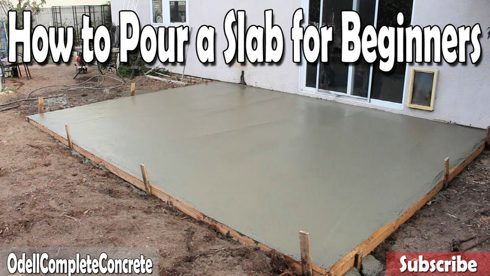 How to Pour a Concrete Slab 12 DIY Concrete Patio Guide)