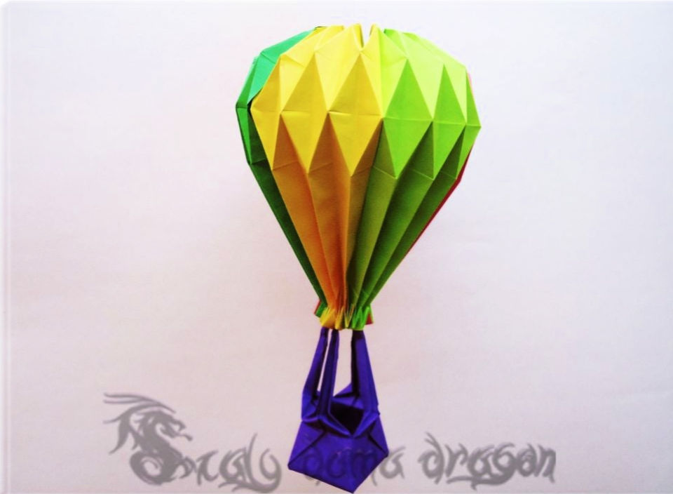 origami balloon step by step
