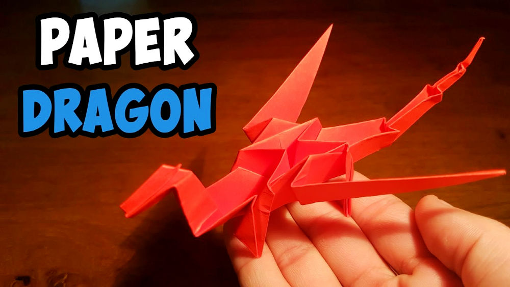 beginner diy origami dragon
