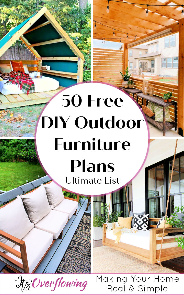 50 DIY Outdoor Furniture Plans To Build For Your Patio