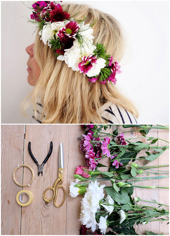 25 Simple DIY Flower Crown Ideas For a Queen Look