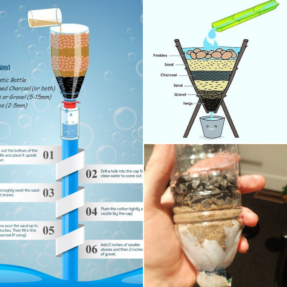 15 Homemade DIY Water Filter To Clean Water Anywhere