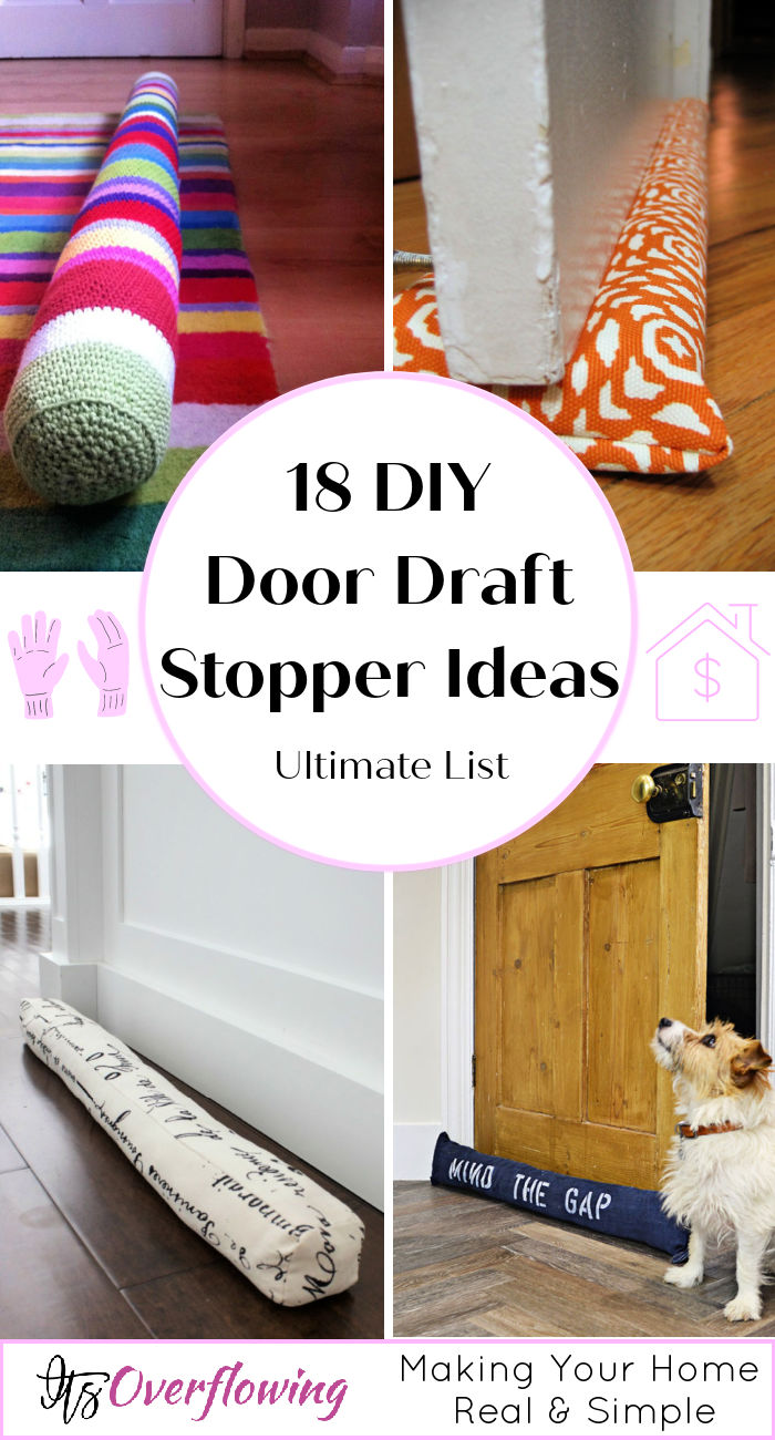 18 Easy DIY Door Draft Stopper Ideas to Make