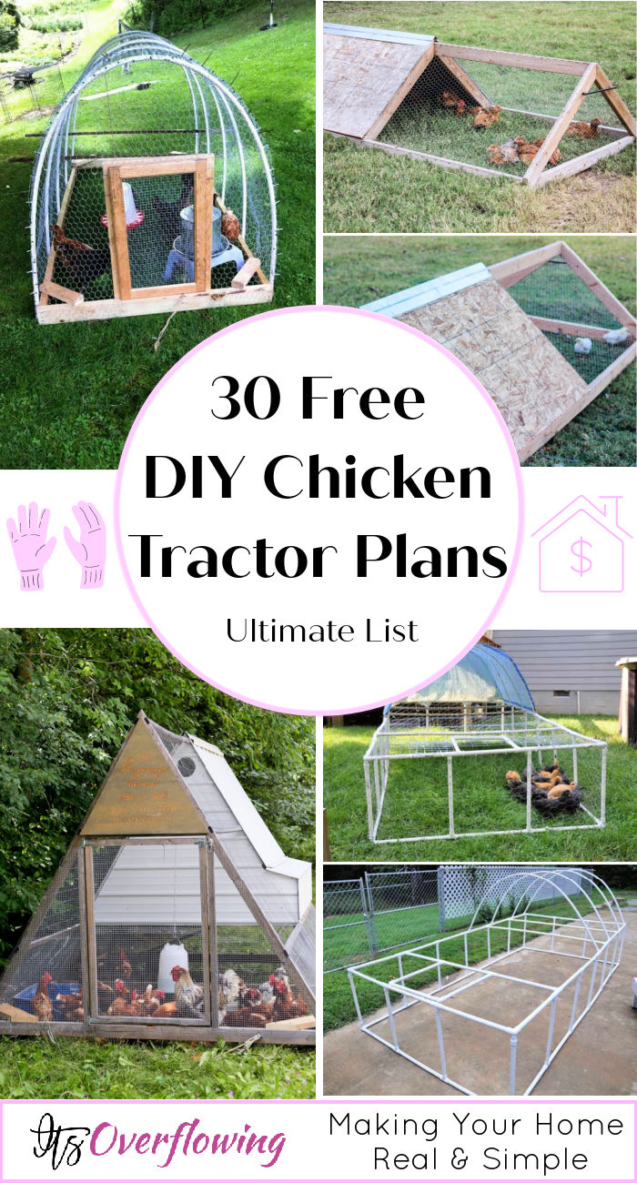 30 Free DIY Chicken Tractor Plans (Easy Building Steps)