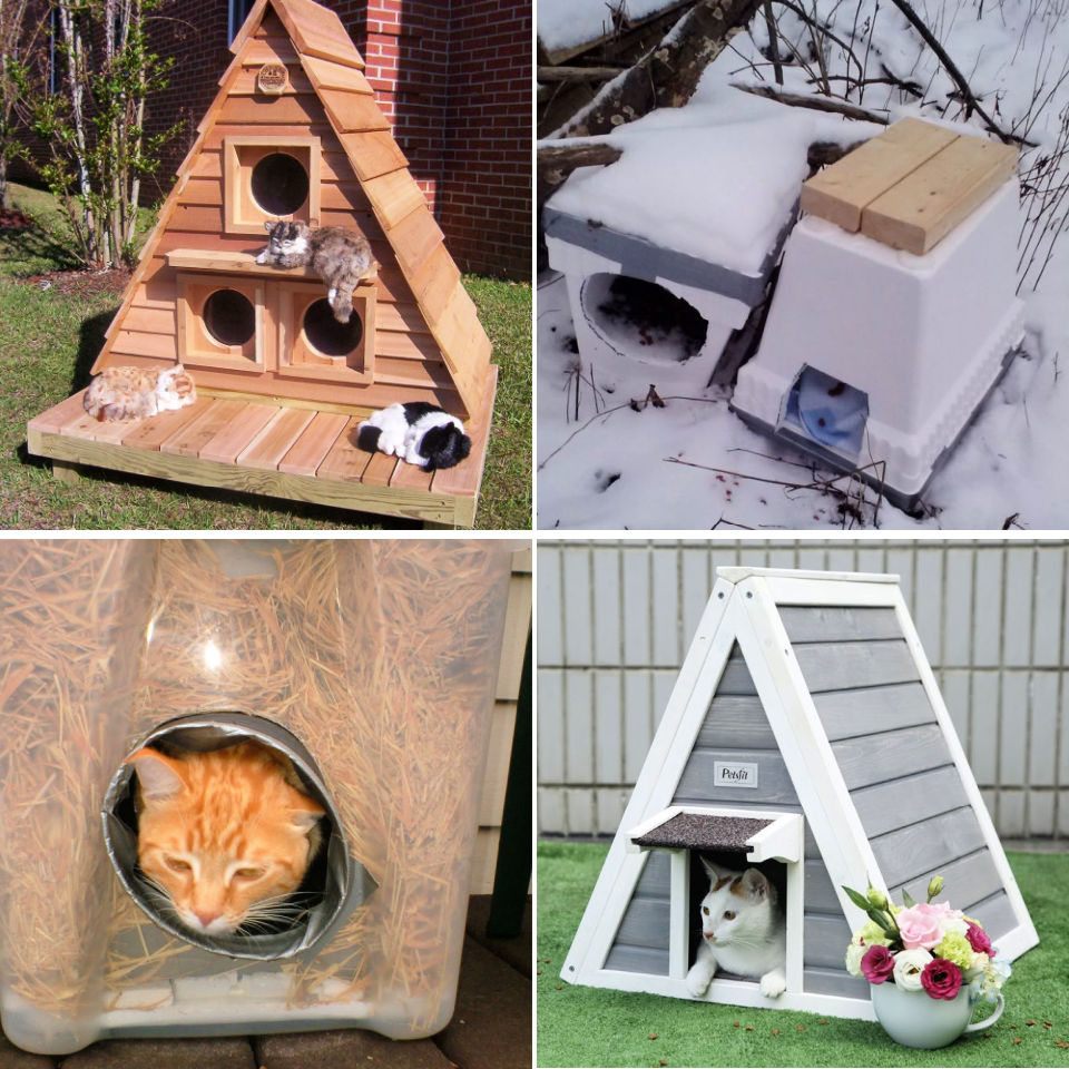 30 Best DIY Outdoor Cat House Plans Cat House Diy Outdoor Cat House 