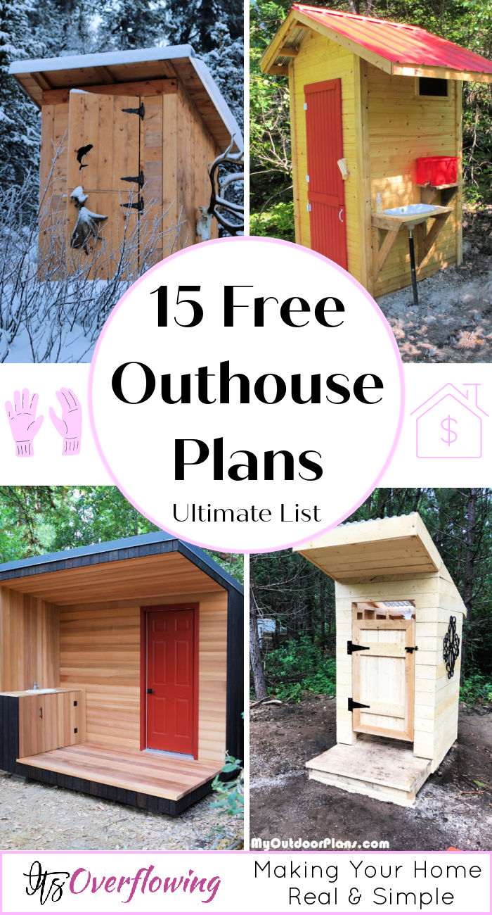 15 Free DIY Outhouse Plans (How to Build an Outhouse)