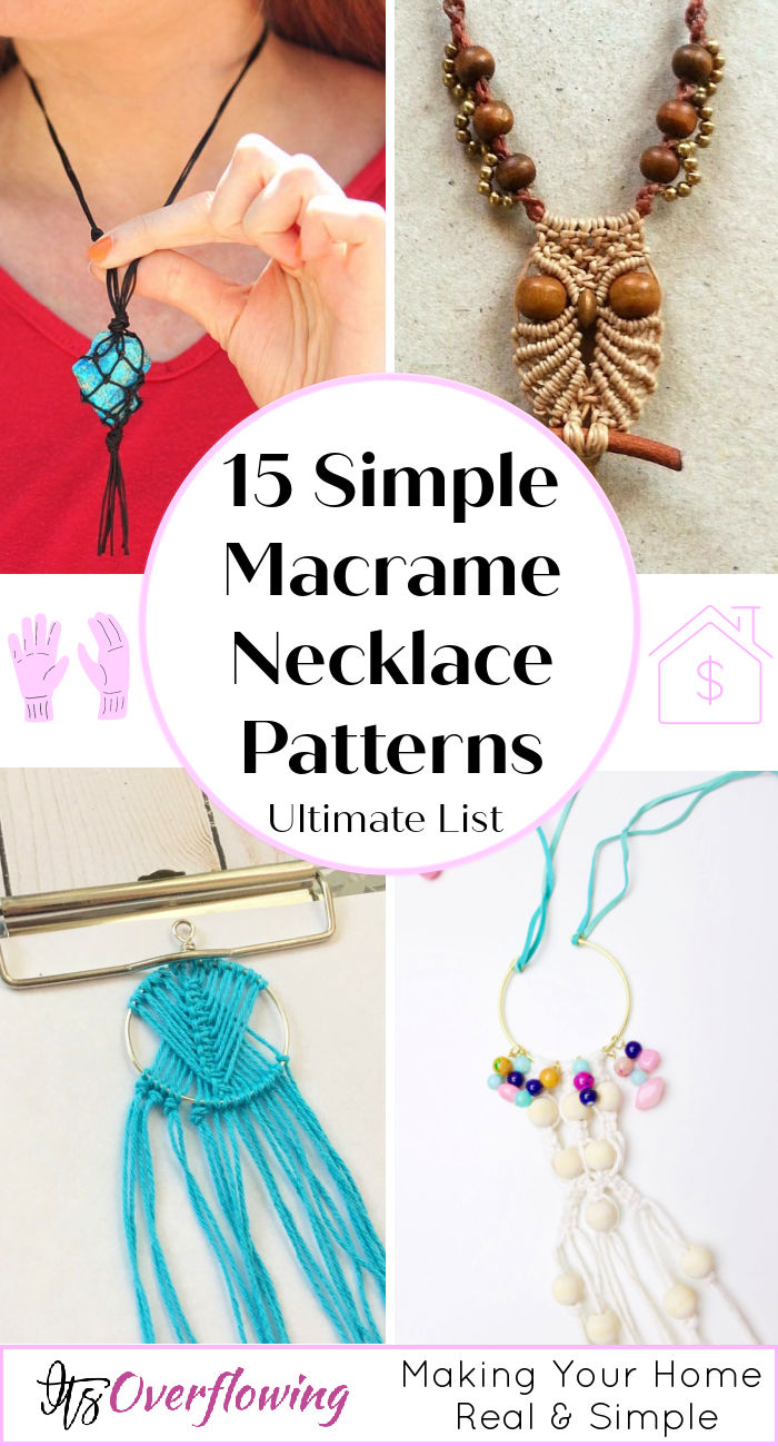 15 Simple Macrame Necklace Patterns (Full Pattern)