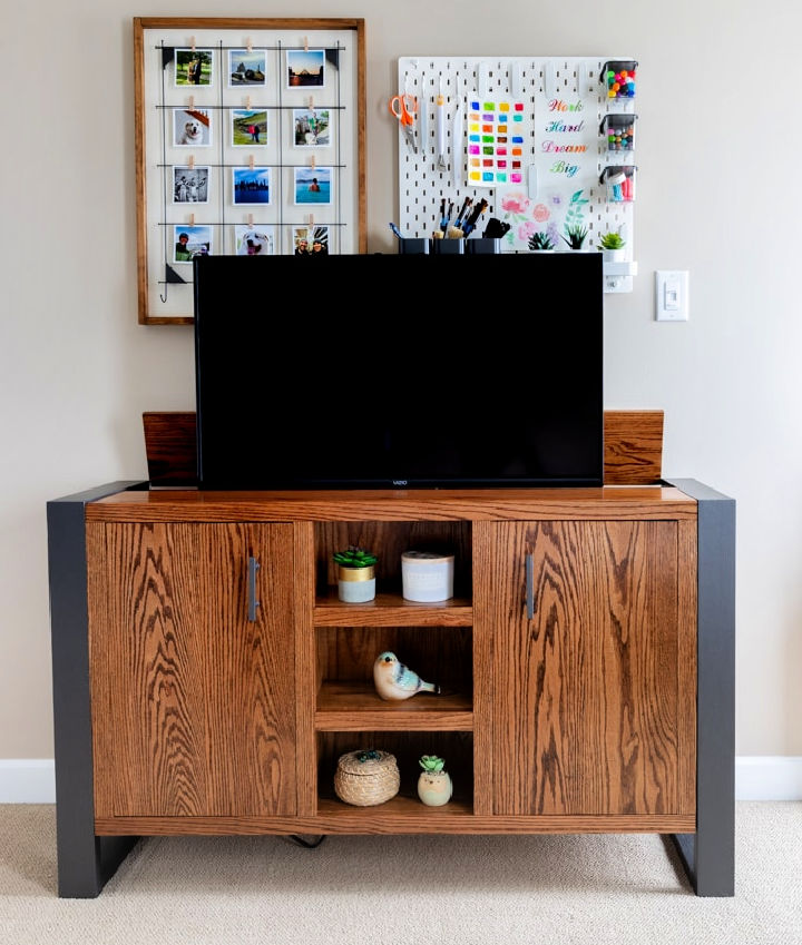 30 Homemade DIY TV Stand Ideas and Plans (How to Build)